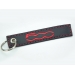 FIAT 500 Key Strap - Black EcoLeather Strap with Red 500 Logo