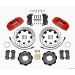 FIAT 500 Brake Conversion Kit - Wilwood DynoPro 6 Piston Front Brake Kit (Red Powder Coat Calipers / SRP Drilled & Slotted Rotors)