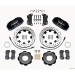 FIAT 500 Brake Conversion Kit - Wilwood DynoPro 6 Piston Front Brake Kit (Black Powder Coat Calipers / SRP Drilled & Slotted Rotors)