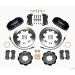 FIAT 500 Brake Conversion Kit - Wilwood DynoPro 6 Piston Front Brake Kit (Black Powder Coat Calipers / Plain Faced Rotors)