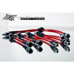 FIAT 500 Brake Lines - Competizione Sport Tuning Stainless Steel Brake Line Kit	