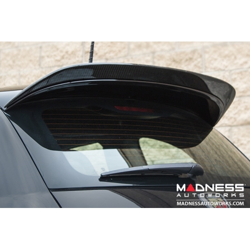 FIAT 500 Roof Spoiler by Feroce - Carbon Fiber - ABARTH Style - Red Candy