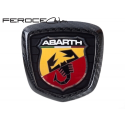 FIAT 500 ABARTH Rear Emblem in Carbon Fiber by Feroce