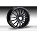 FIAT 500 Custom Wheels by Team Dynamics - Monza RS - 17" - Satin Black w/ White Stripe Finish