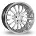 FIAT 500 Custom Wheels by Team Dynamics - Equinox - 17" - Hi Power Silver Finish